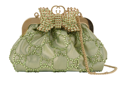 Bow Crystal Clutch, front view